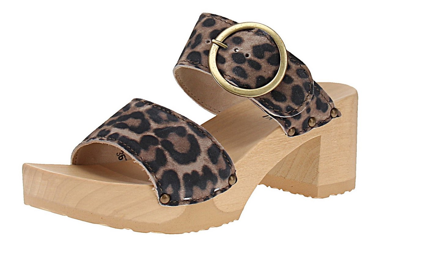 Softclox S3670 Hedi Leolook - Damen Pantolette - 02-Taupe Sandale