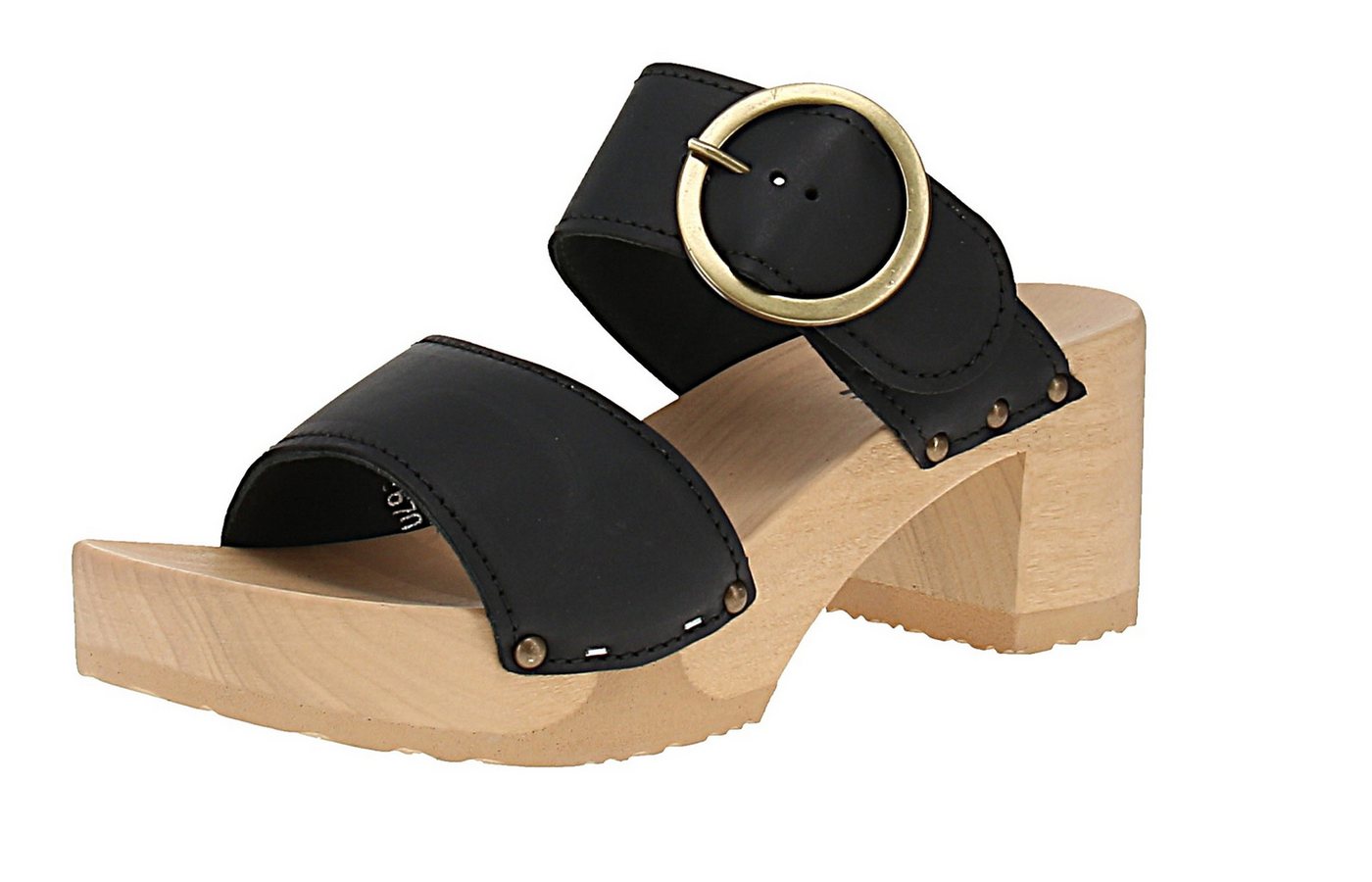 Softclox S3670 Hedi Softnappa - Damen Pantolette - 03-Schwarz Sandale