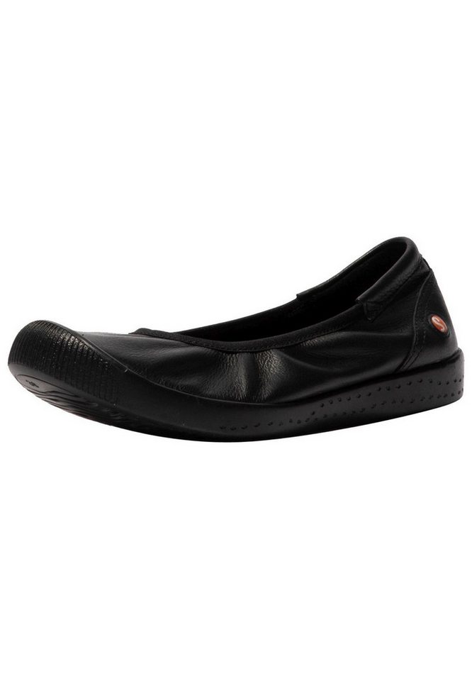 Softinos Ballerinas Leder Ballerina (schwarz)