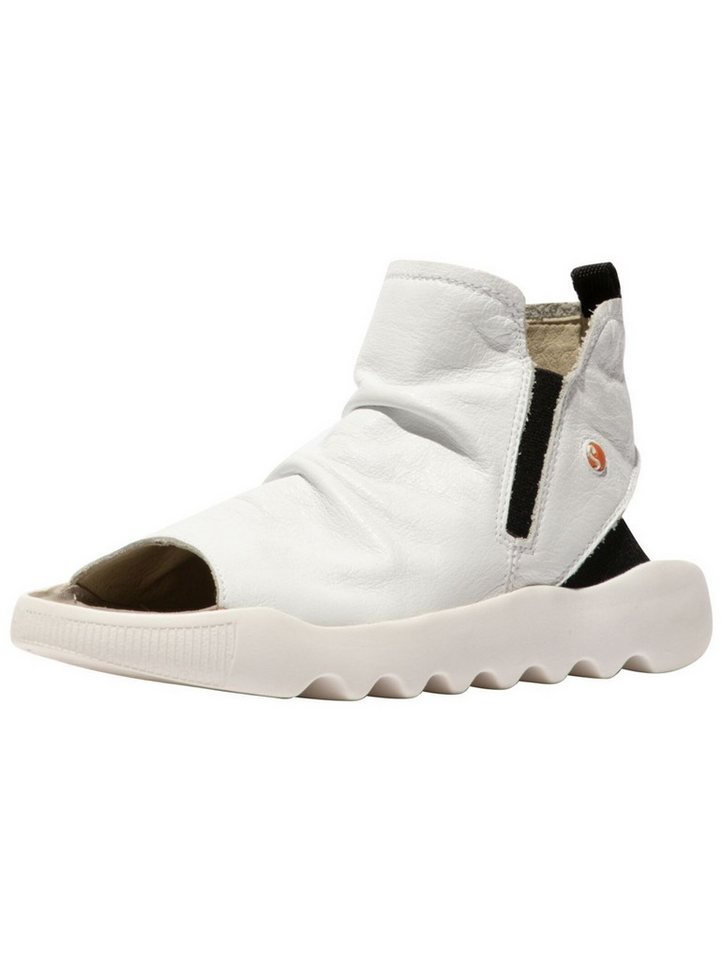 Softinos Sandalen Leder Schaftsandalette (weiß)
