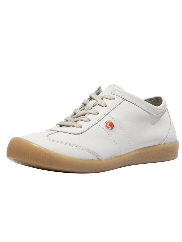 Softinos Sneaker Glattleder Sneaker (braun/weiß)