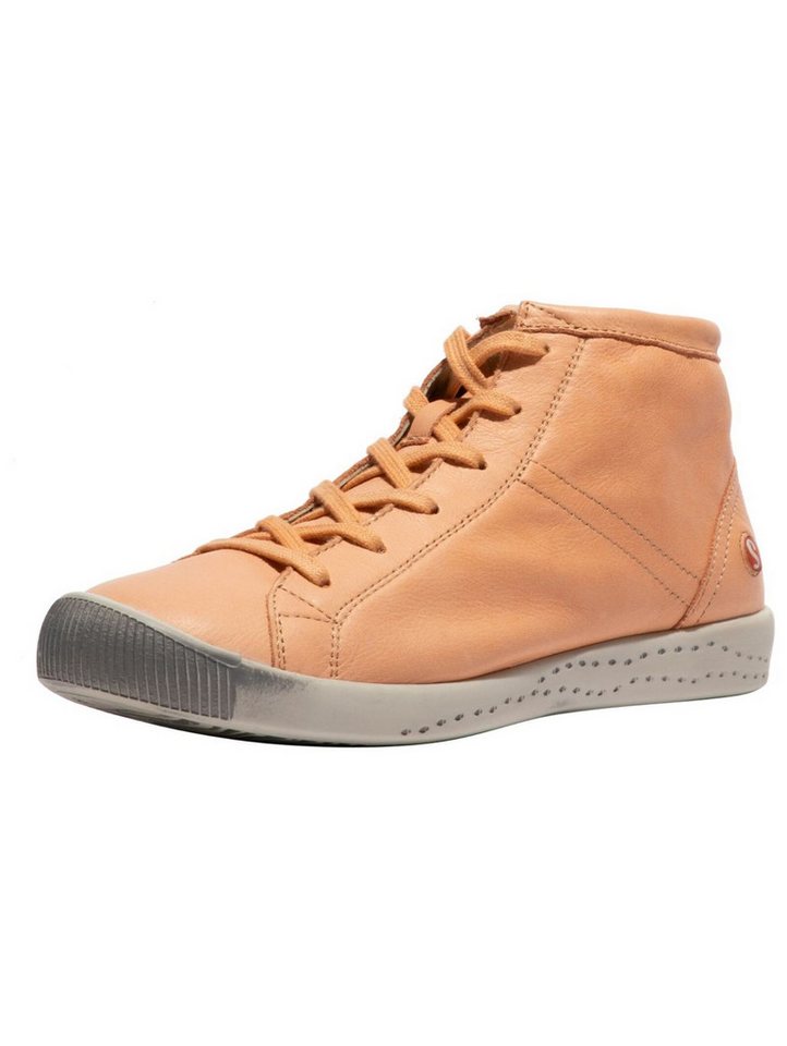 Softinos Sneaker Leder Sneaker (grau/orange)