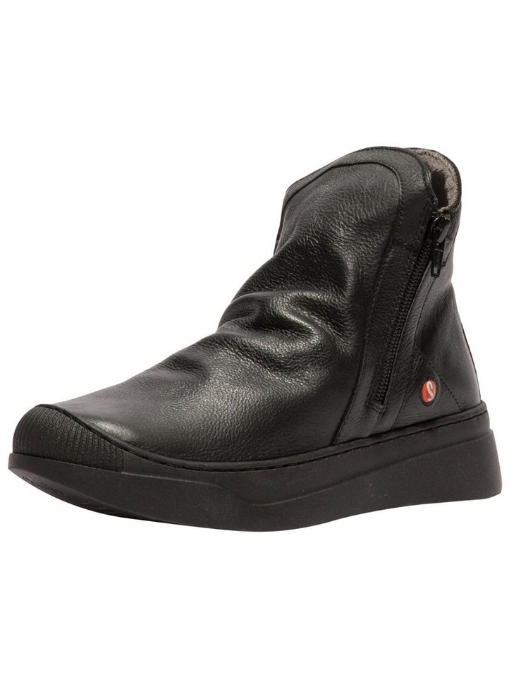 Softinos Stiefelette Leder Stiefelette (schwarz)