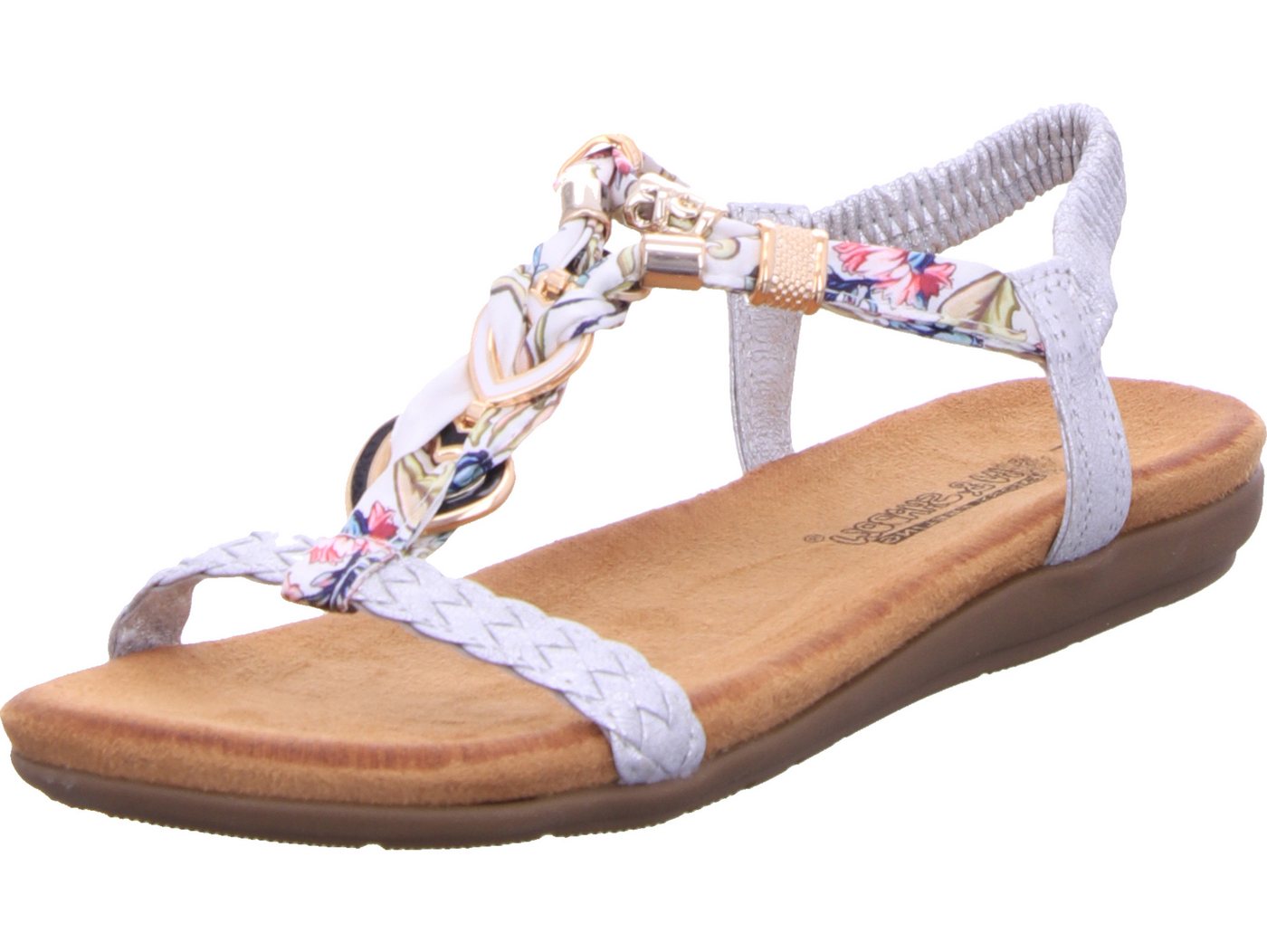 Softrelax Sandale 100% vegan (silber)
