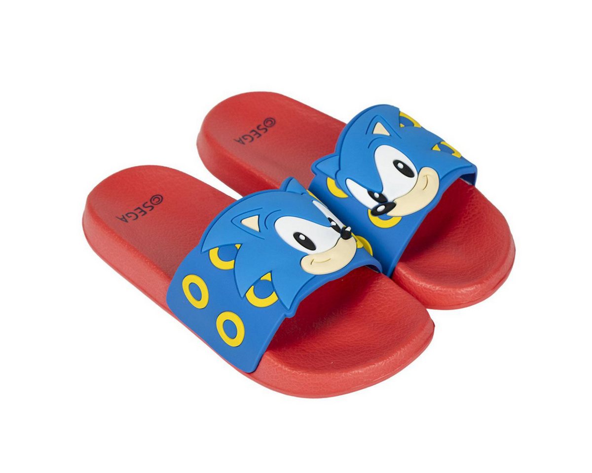 Sonic The Hedgehog Kinder Badeschlappen aus EVA für Pool und Strand Hausschuh