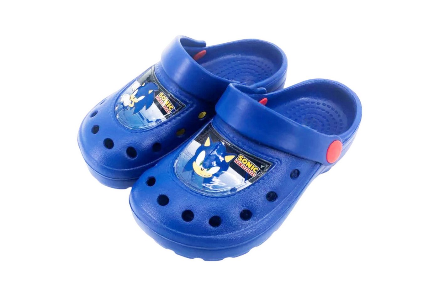 Sonic The Hedgehog Kinder Jungen Clogs Sandalen Badeschuhe Clog Gr. 22 bis 32