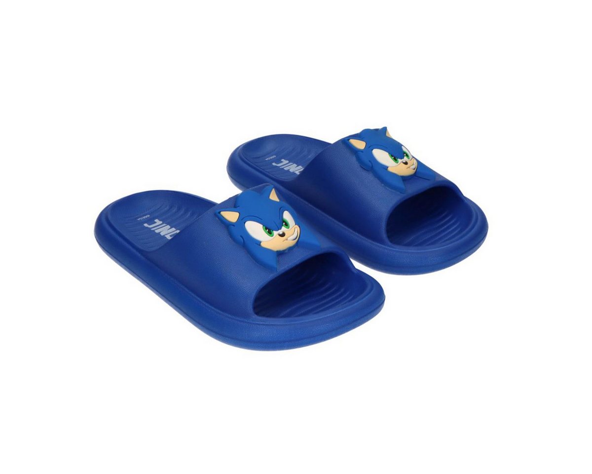 Sonic The Hedgehog Kinder Zehentrenner Badesandalen leicht und wassergeeignet für Sommer Badesandale
