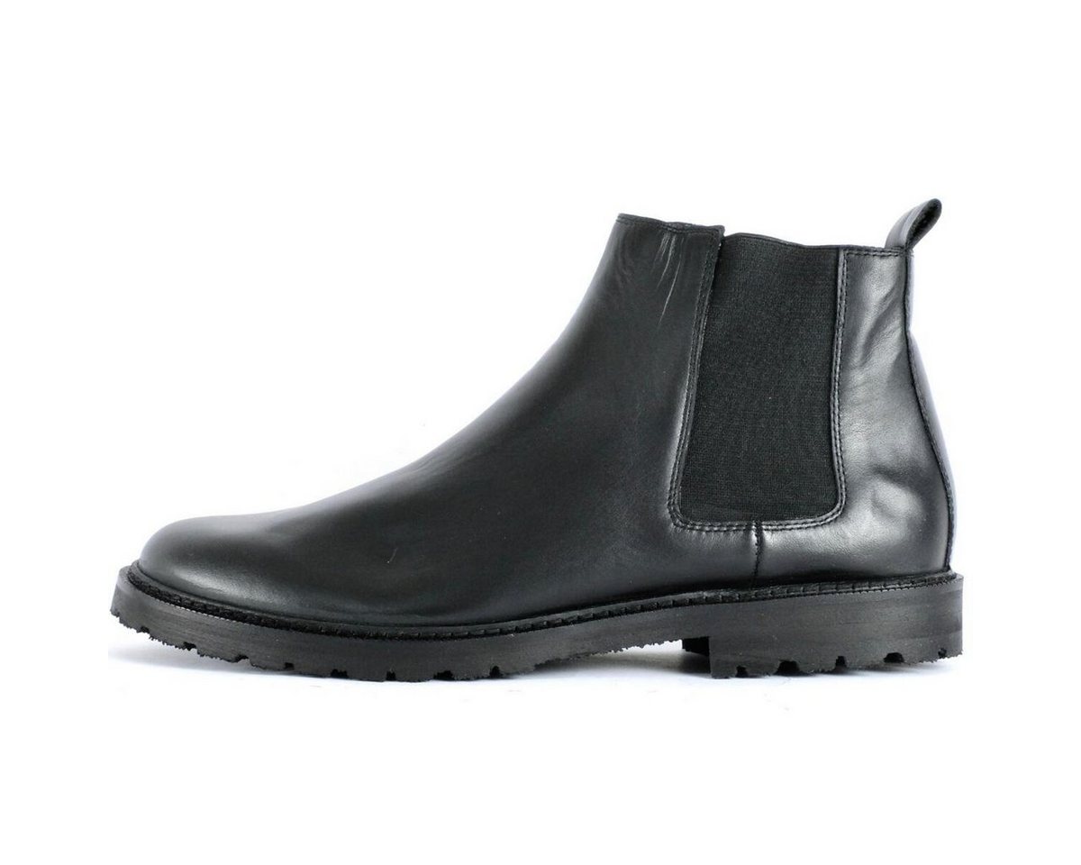 SORBAS '92 Black gefütterte Leder Chelsea Boots Chelseaboots