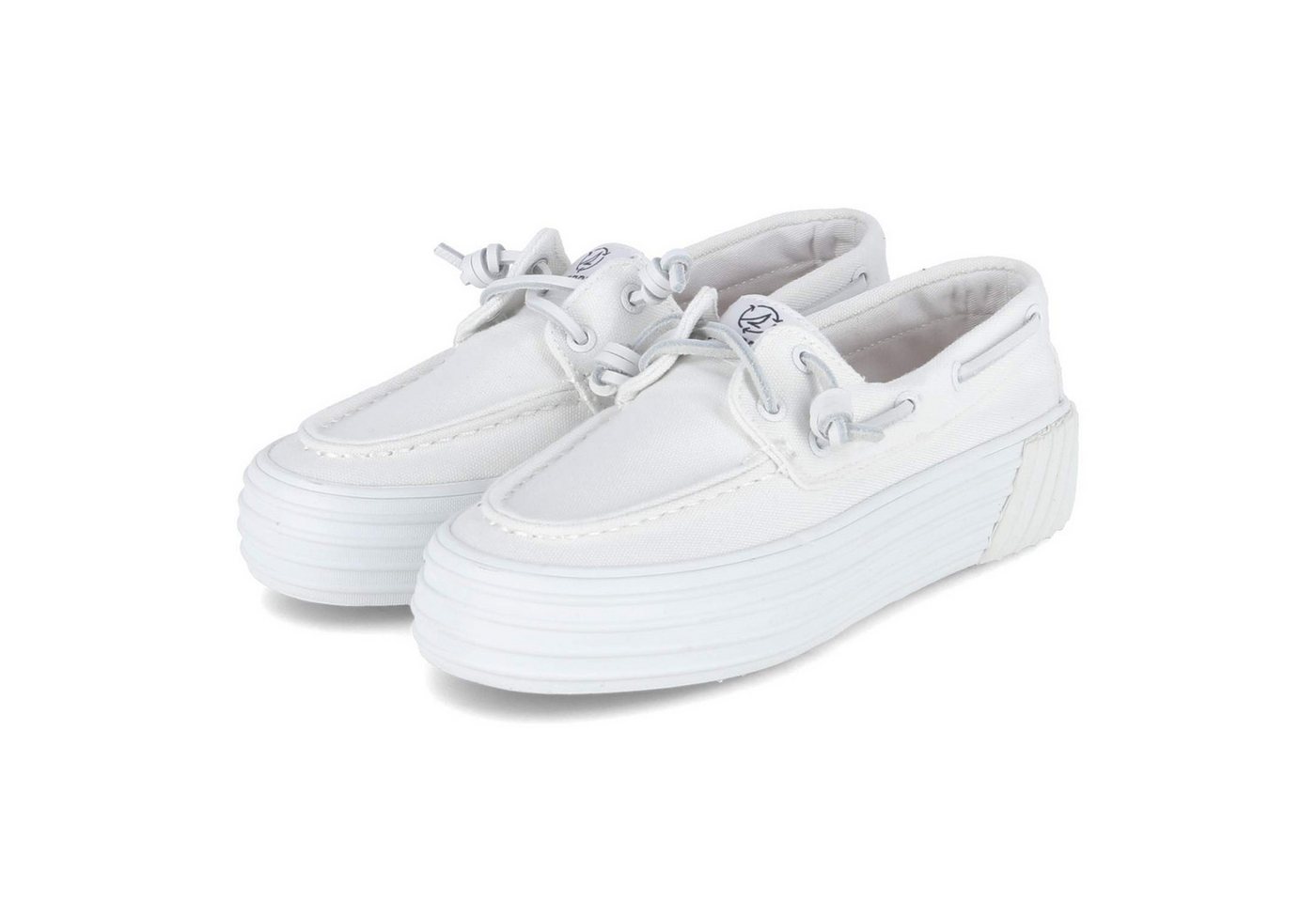 Sperry STS88713 SP Damen Canvas weiss Slipper