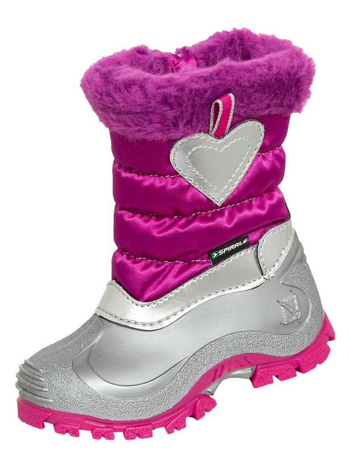 Spirale Sonja lila silber Winterstiefel