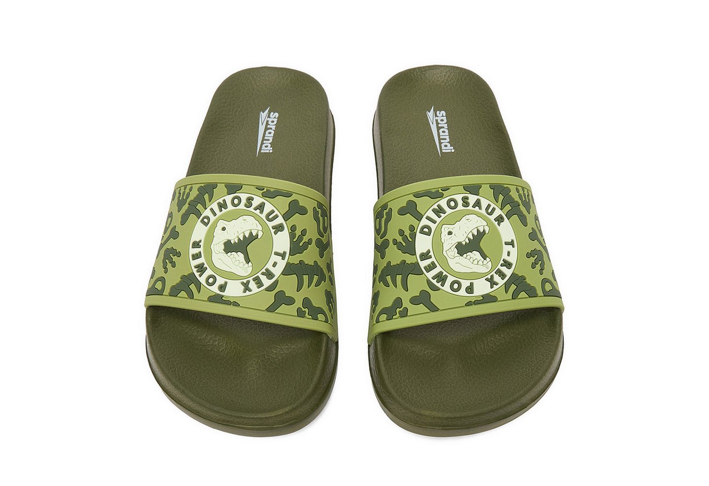 sprandi Jungen-Khaki-Flip-Flops Badepantolette