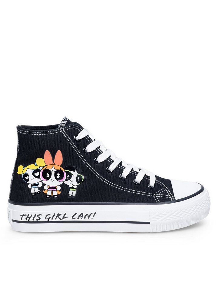 sprandi Sneakers aus Stoff Mädchen SS24-155PPG Schwarz Sneaker