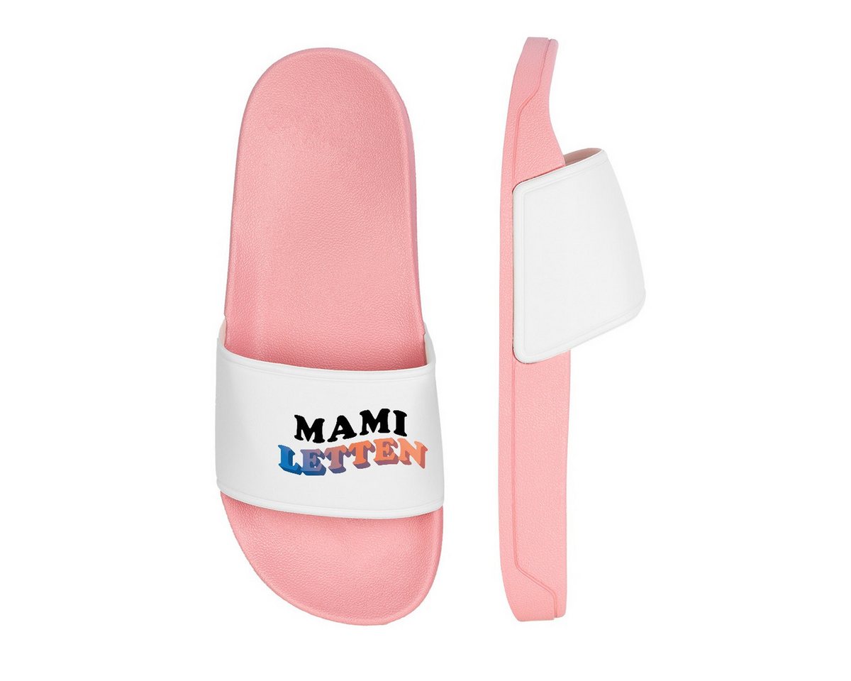 Spreadshirt Mami-Letten Lustige Badeschuhe Für Mamas Mit Stil Badelatschen Damen Badeschuh