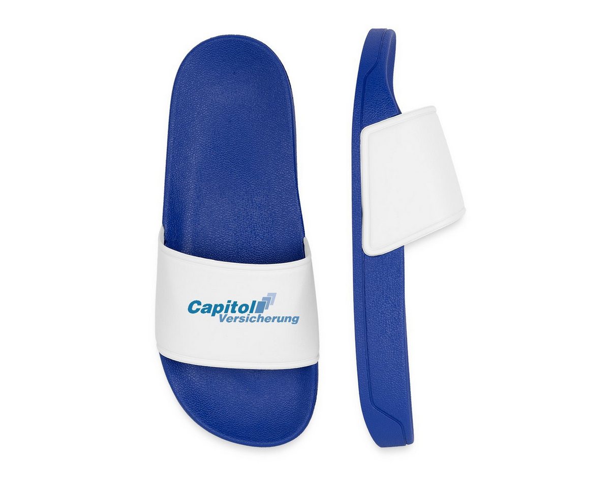 Spreadshirt Stromberg Logo Capitol Versicherung Badelatschen Herren Badeschuh
