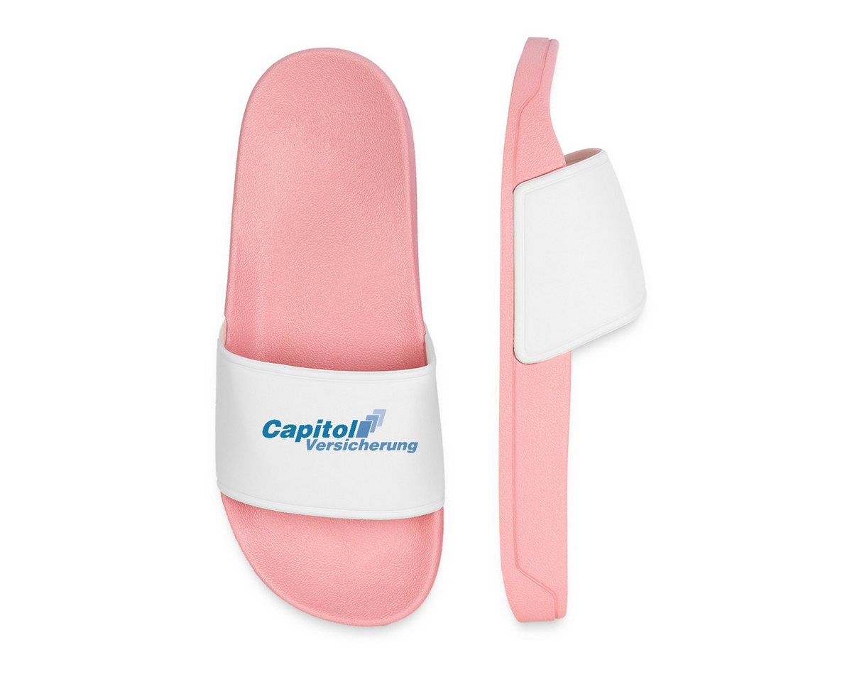 Spreadshirt Stromberg Logo Capitol Versicherung Badelatschen Herren Badeschuh