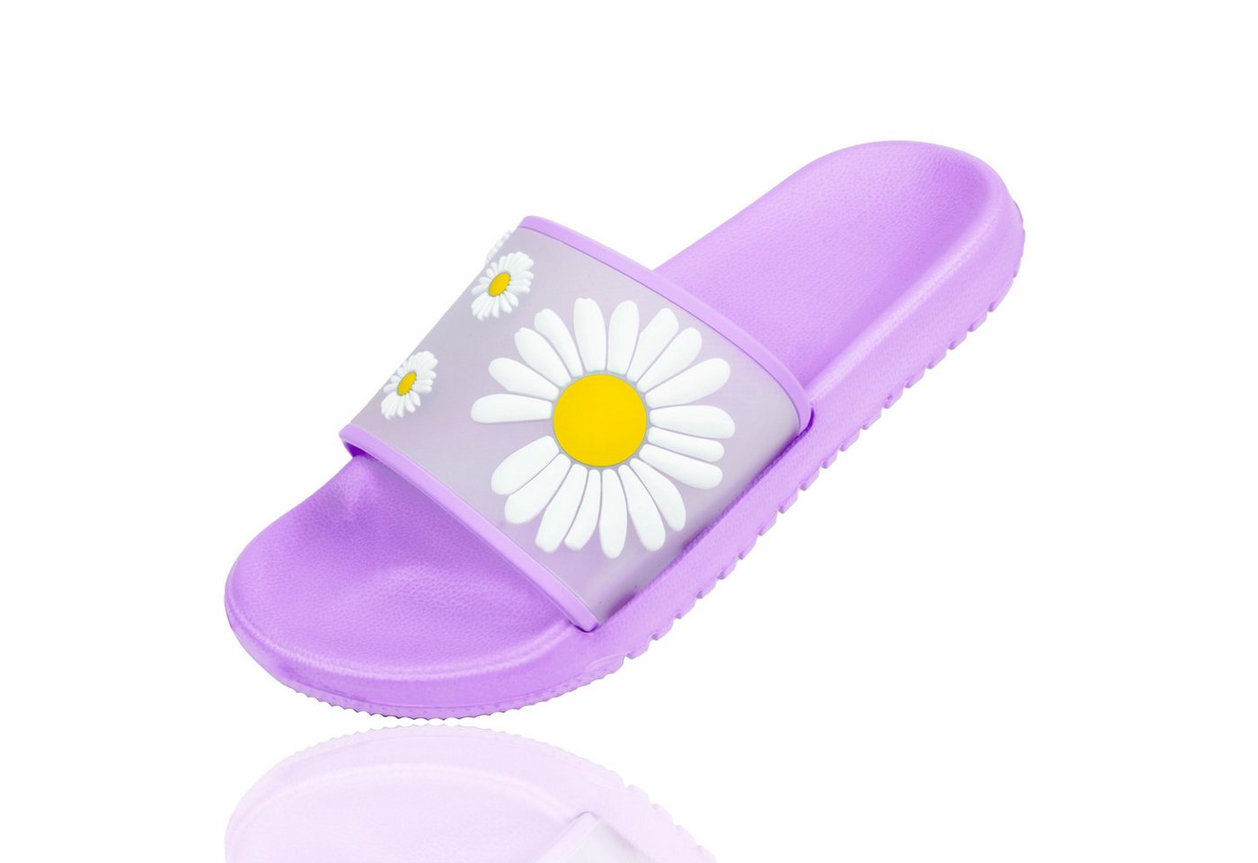 Sprint Sport Sprint Pantolette Gänseblümchen, lila 38, 289666351 Schlappen (Paar, 1) Gänseblümchen