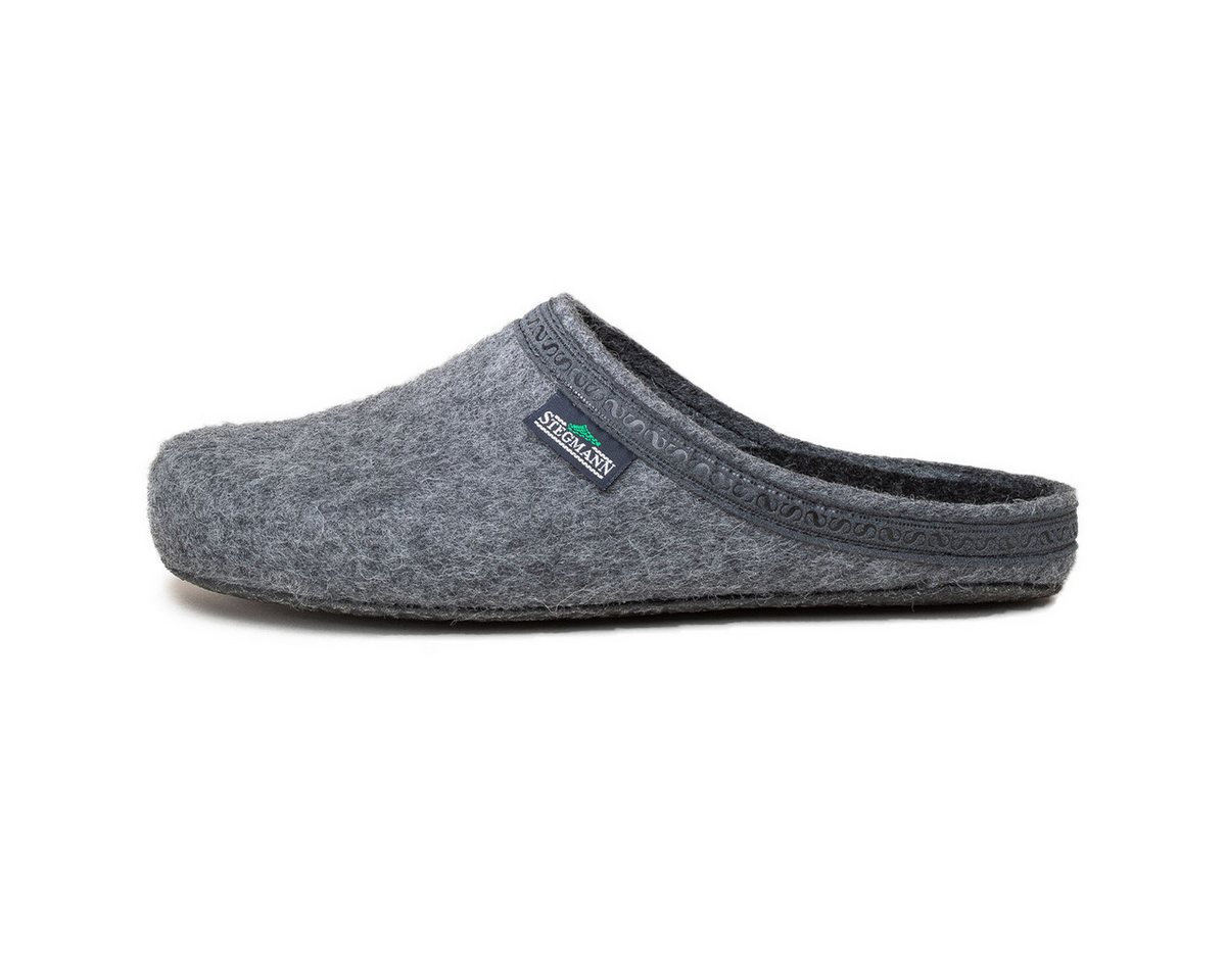 Stegmann Filz Hausschuh (1-tlg) Clogs - Hausschuh mit anatomischer Passform, Rutschfeste Sohle