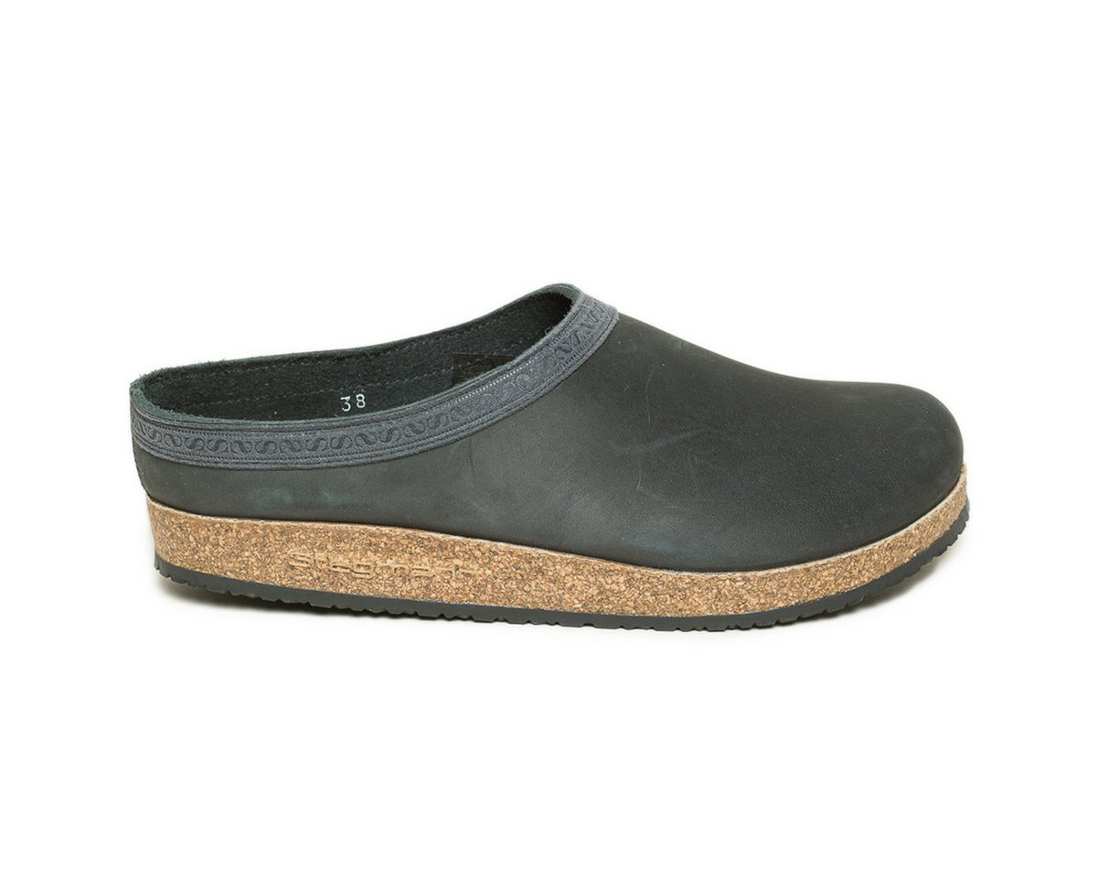 Stegmann Leder Clog (1-tlg) Clogs - Flexibles Kork-Leder-Fußbett, Hausschuh aus Leder