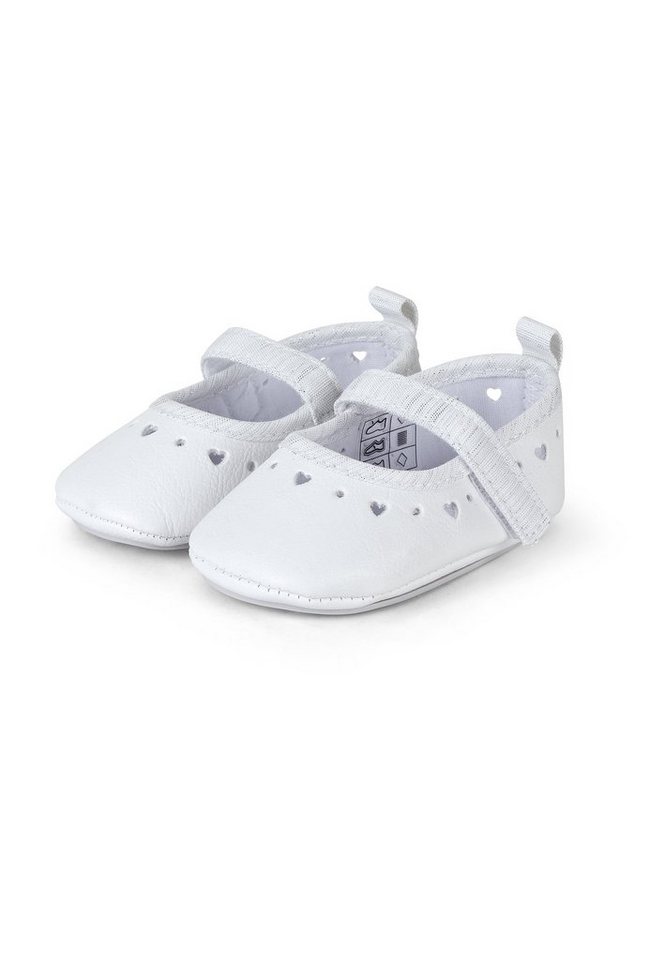 Sterntaler® Baby Ballerinas Herz Krabbelschuh (1-tlg) Baby Ballerinas aus Kunstleder, Babyschuhe mit Anti-Rutsch-Sohle