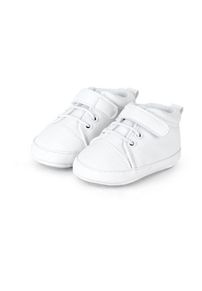 Sterntaler® Baby Schuhe uni Krabbelschuh (1-tlg) Krabbelschuhe mit Klettverschluss, Schnürsenkel und Anti-Rutsch-Sohle