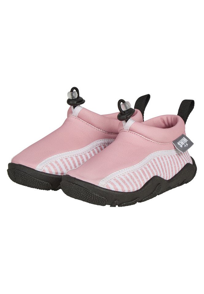 Sterntaler® Badeschuhe Stripes Badeschuh (1-tlg) angenehm zu tragen, flexible rutschfeste Sohle, Kordelstopper (rosa)