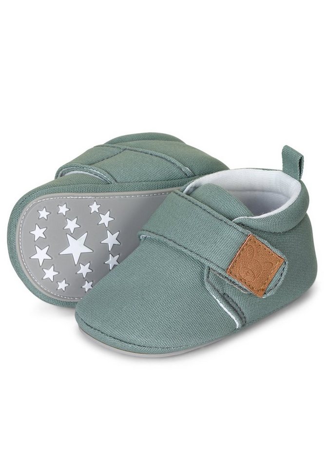 Sterntaler® Krabelschuhe uni Krabbelschuh (1-tlg) Krabbelschuhe Baby mit Klettverschluss und Anti-Rutsch-Sohle