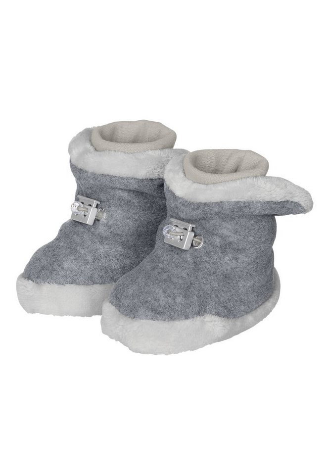 Sterntaler® Baby Stiefel Outdoorschuh (1-tlg) Microfleece Baby-Stiefel, Teddy-Futter, Kordelstopper, rutschfest