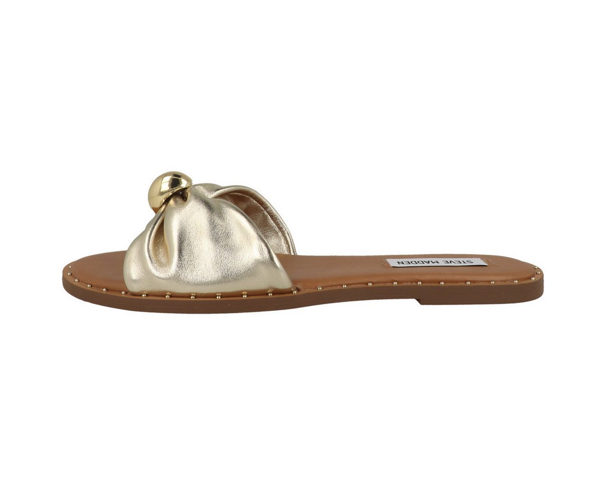 Steve Madden Dipsy-CNE Damen Sandale Sandaletten, Sommerschuhe, Badeschuhe, Riemchen, Schlappen (gold)