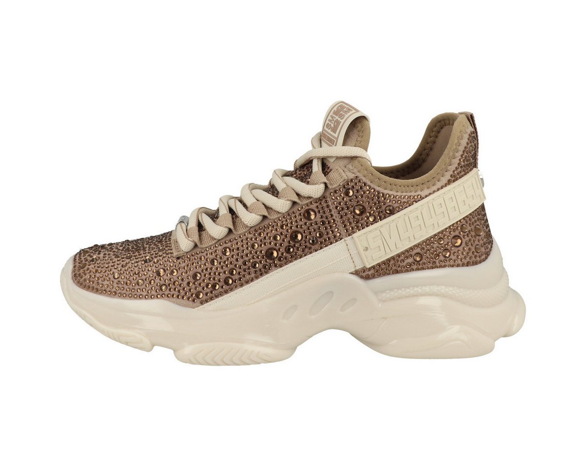 Steve Madden Maxima-R Damen Sneaker Turnschuhe, Sportschuhe, Freizeitschuhe, Halbschuhe, Schnürschuhe (gold)
