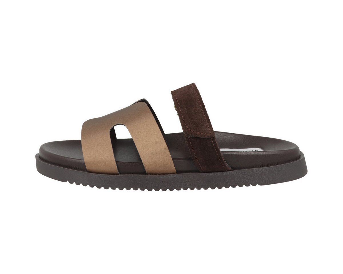 Steve Madden Missile-E Damen Sandale Sandaletten, Sommerschuhe, Badeschuhe, Riemchen, Schlappen (braun)