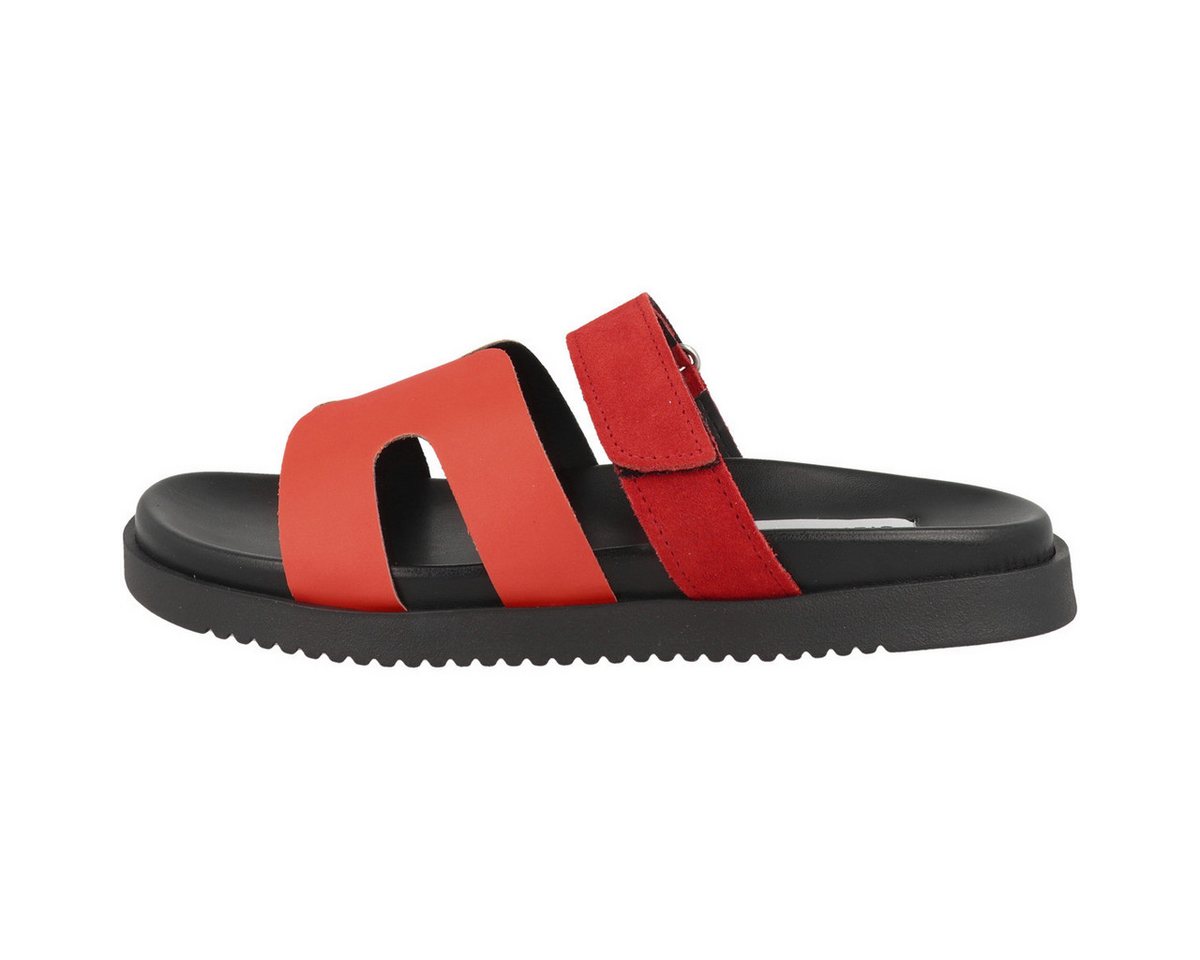 Steve Madden Missile-E Damen Sandale Sandaletten, Sommerschuhe, Badeschuhe, Riemchen, Schlappen (rot)