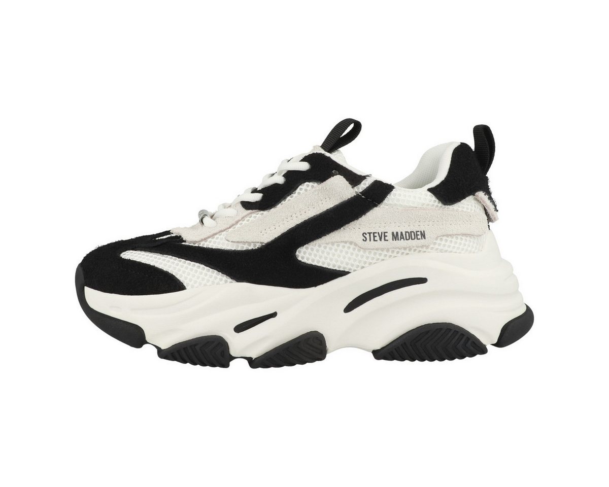 Steve Madden Possession-E Damen Sneaker Turnschuhe, Sportschuhe, Freizeitschuhe, Halbschuhe, Schnürschuhe (weiß)