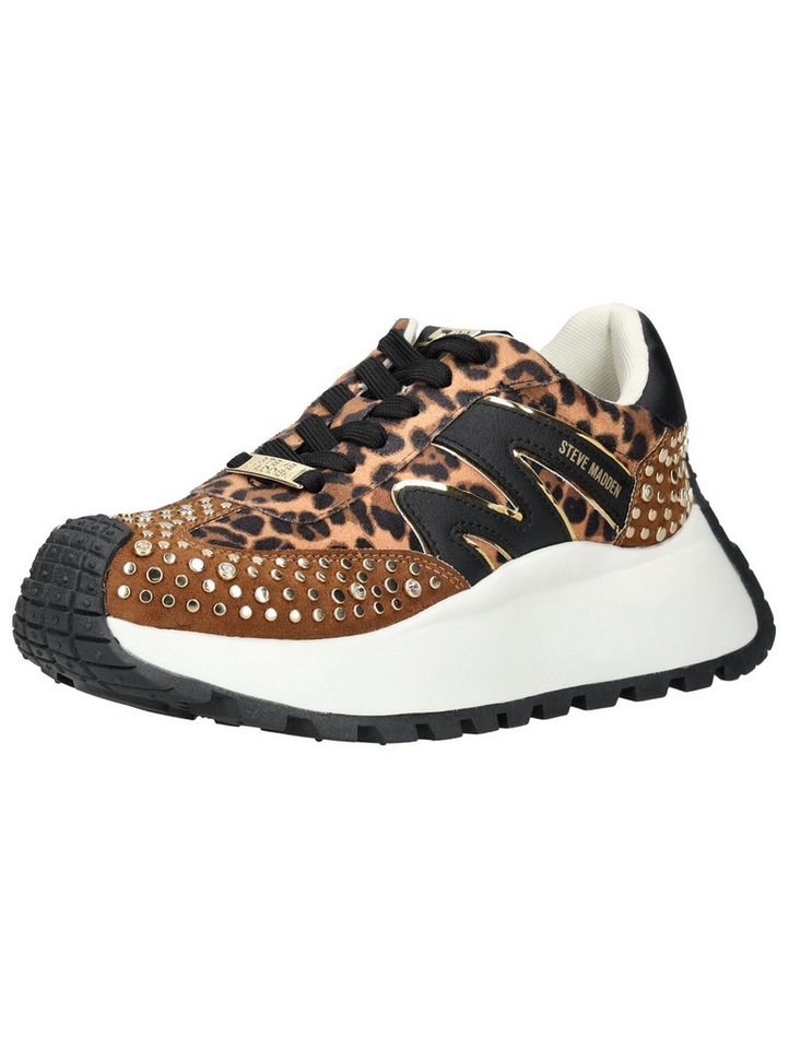 Steve Madden Sneaker Lederimitat/Textil Sneaker (braun/schwarz)