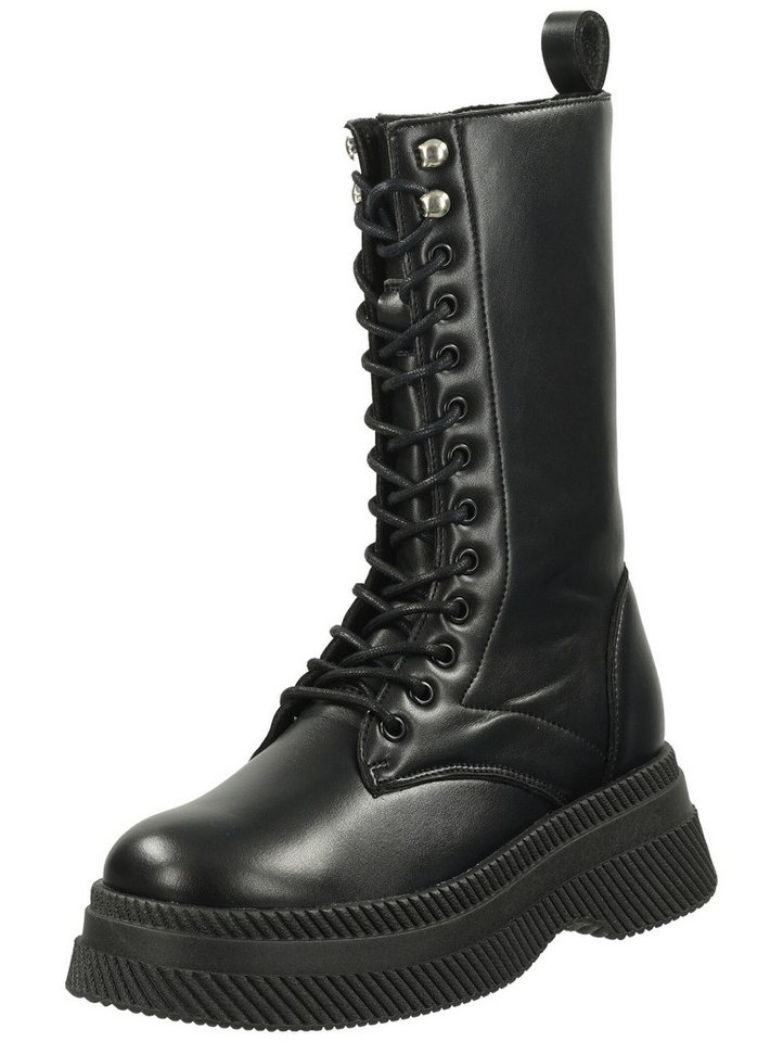 Steve Madden Stiefel Leder Schnürstiefel (schwarz)
