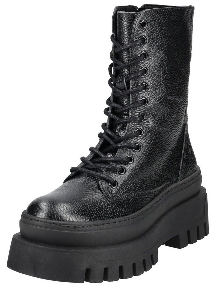 Steve Madden Stiefelette Leder Schnürstiefelette (schwarz)
