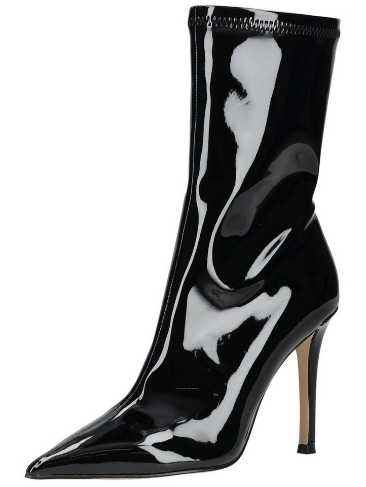 Steve Madden Stiefelette Lederimitat High-Heel-Stiefelette (schwarz)