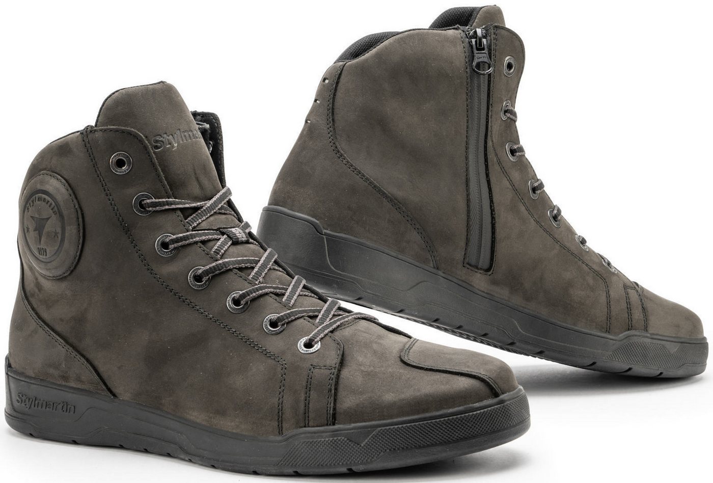 Stylmartin Tank WP Leather wasserdichte Motorrad Schuhe Motorradstiefel