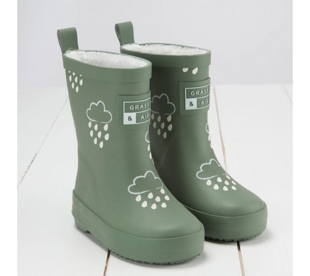 suebidou Gummistiefel für Kinder mit wechselnden Farben und Winterplüsch Inlay Gummistiefel warm, wasserabweisend, mit Farbeffekt