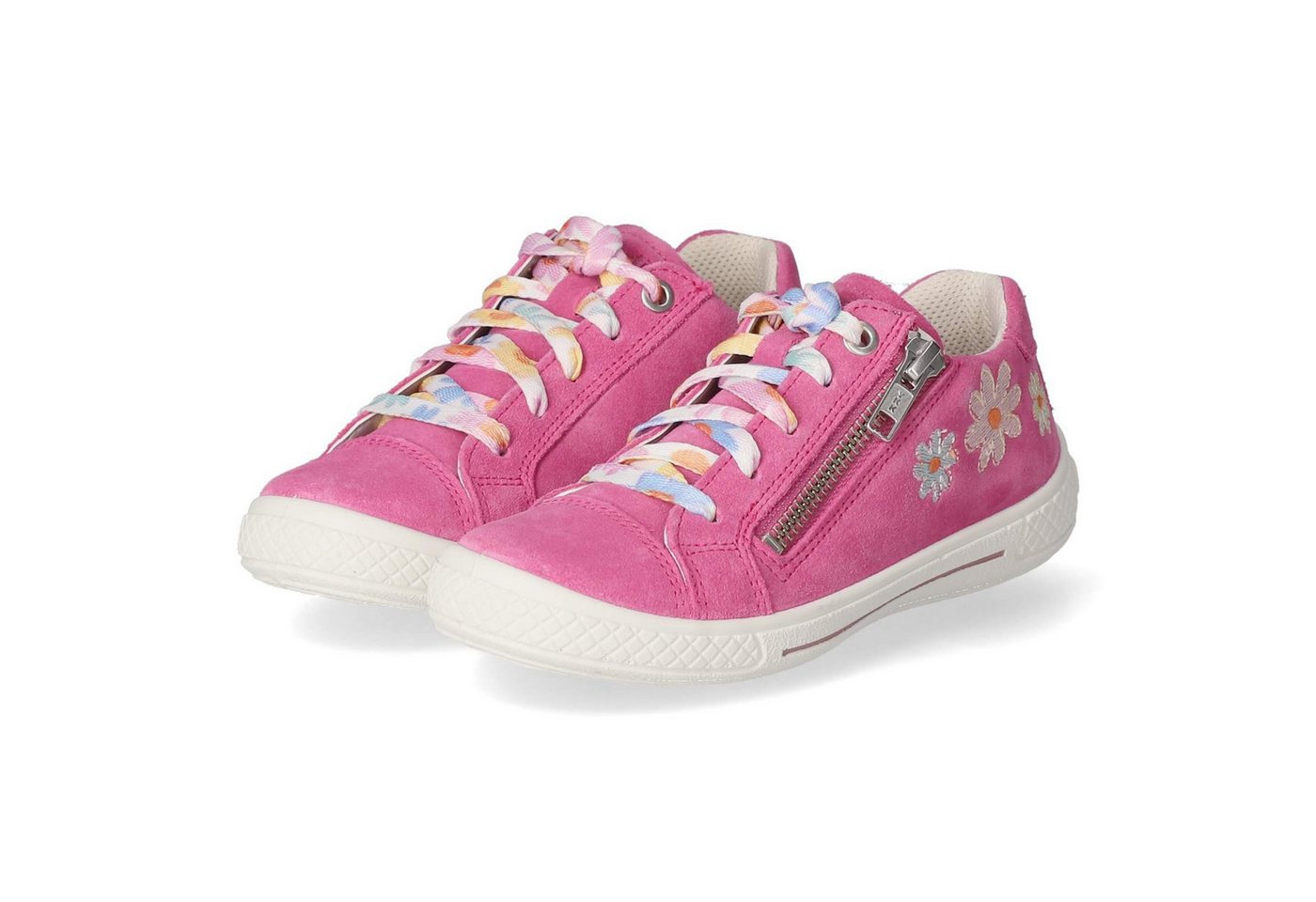 Superfit 1-000093-5510 Mädchen Rauleder rose/pink Schnürschuh