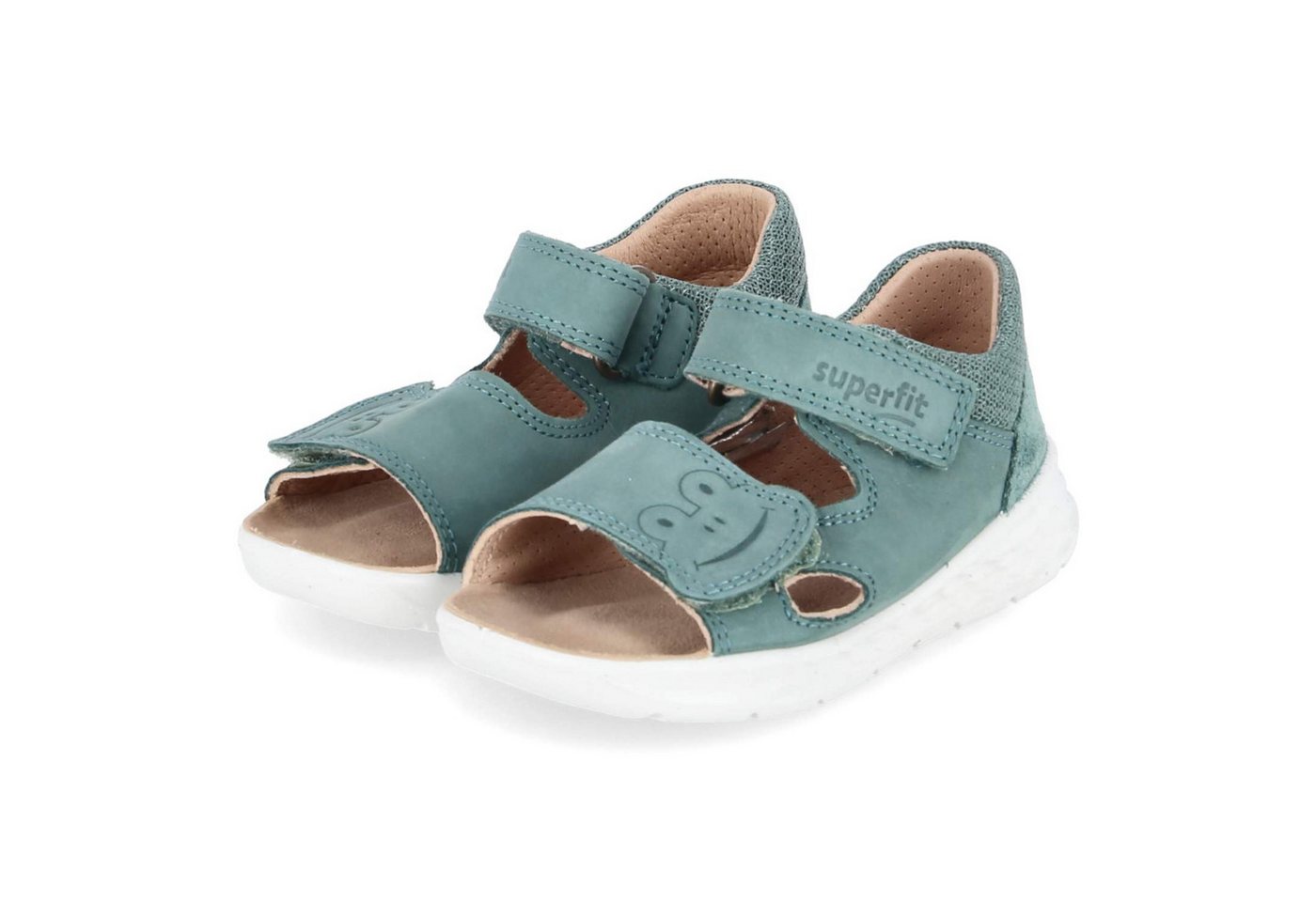 Superfit 1-000522-7000 Jungen Leder & Textil green Sandalette