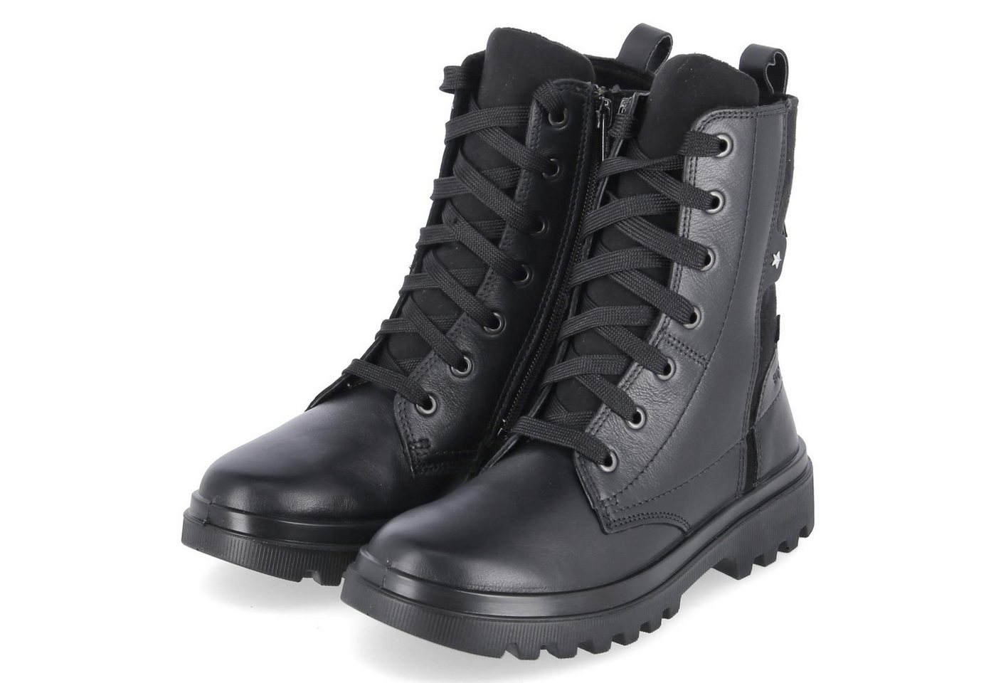 Superfit 1-000615-0010 Mädchen Leder & Textil schwarz Winterstiefel