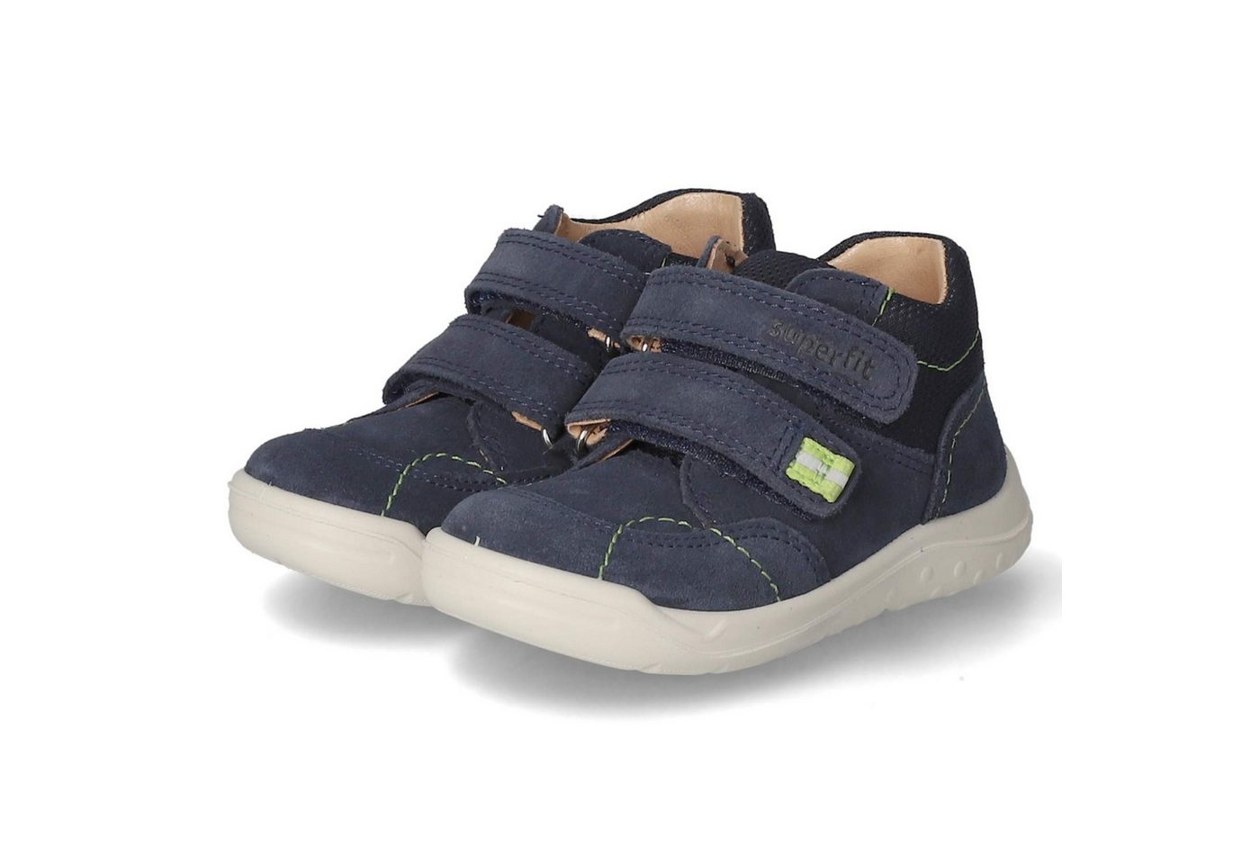 Superfit 1-000741-8010 Unisex Leder & Textil blau Schlupfstiefel