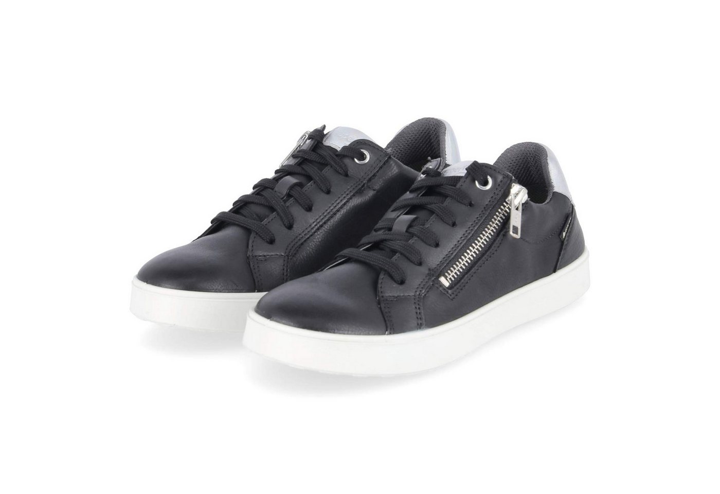 Superfit 1-000810-0000 Mädchen Leder & Textil schwarz Schnürschuh