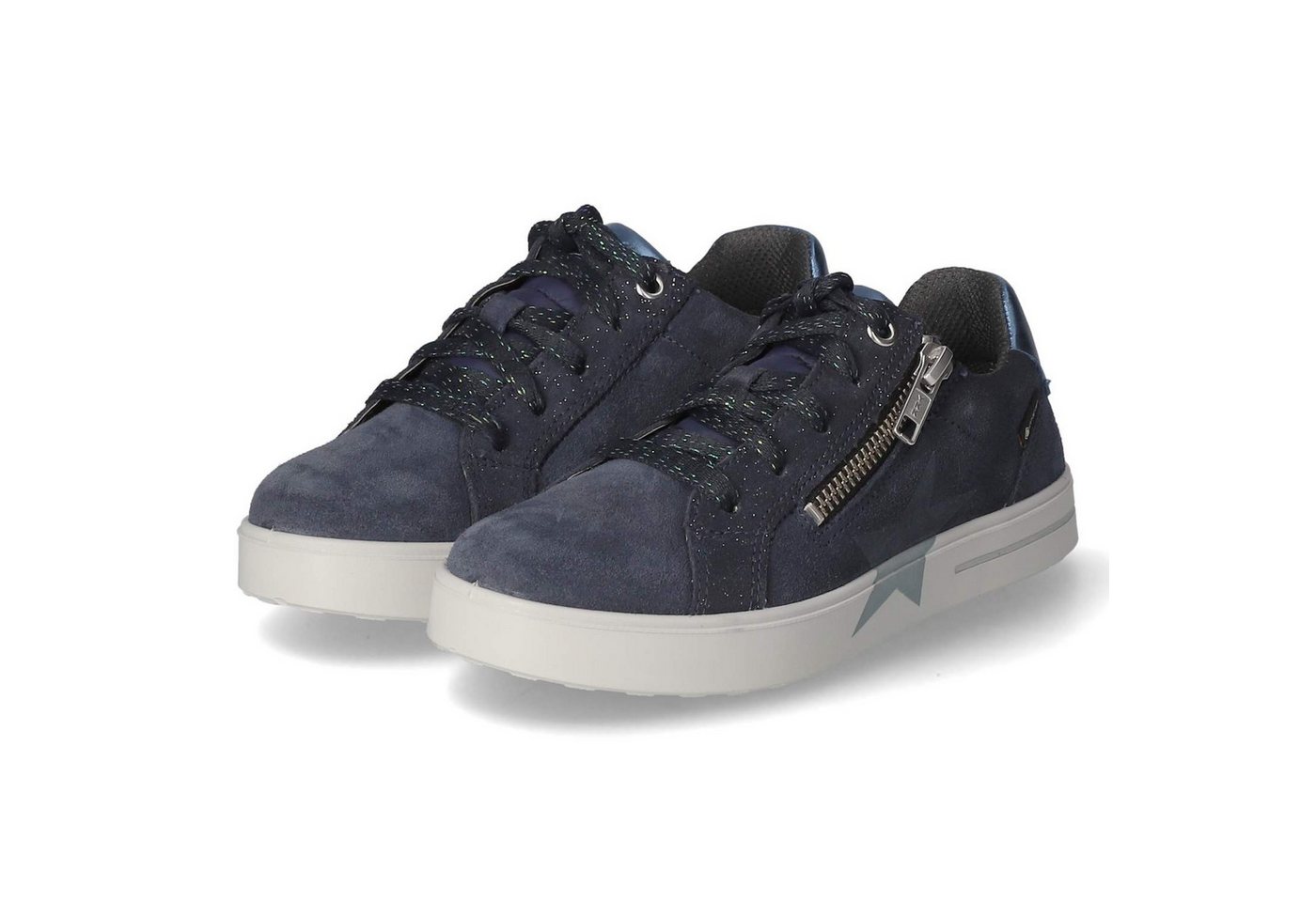 Superfit 1-000810-8020 Mädchen Rauleder blau Schnürschuh