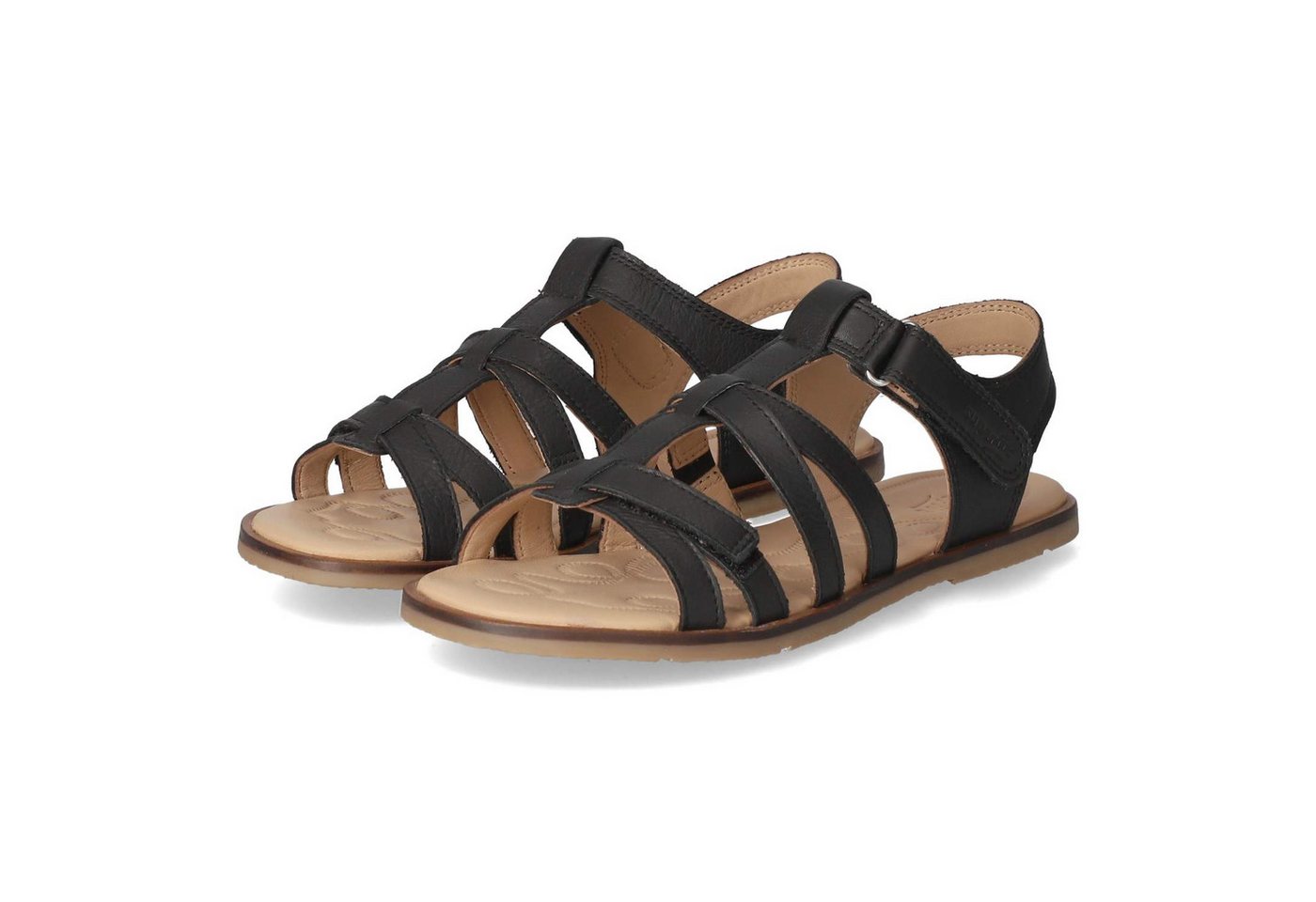 Superfit 1-001003-0000 Mädchen Glattleder schwarz Sandalette