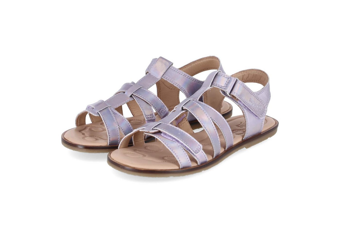 Superfit 1-001003-9500 Mädchen Glattleder silber Sandalette