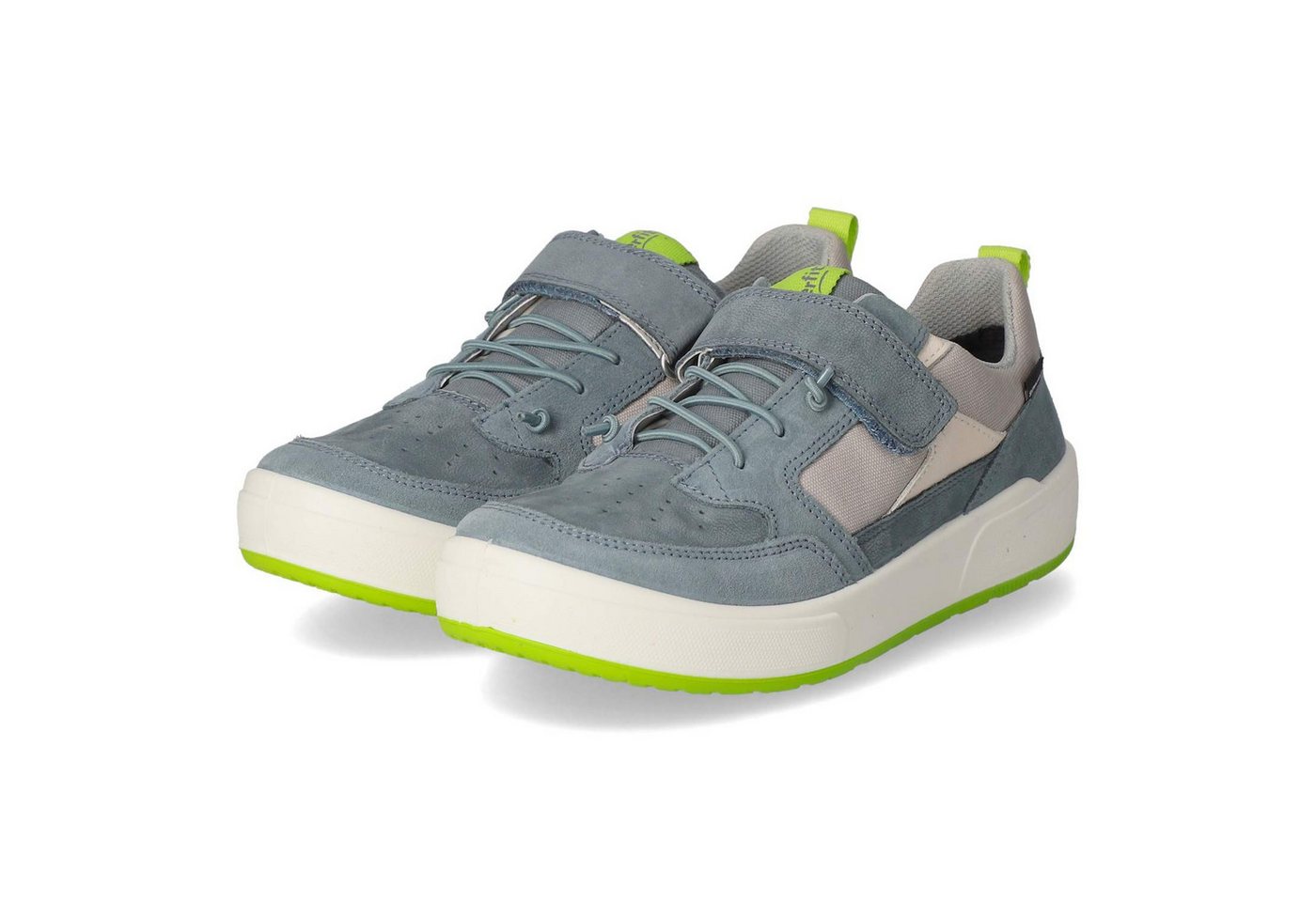 Superfit 1-100108-8000 Jungen Leder & Textil hellblau Slipper