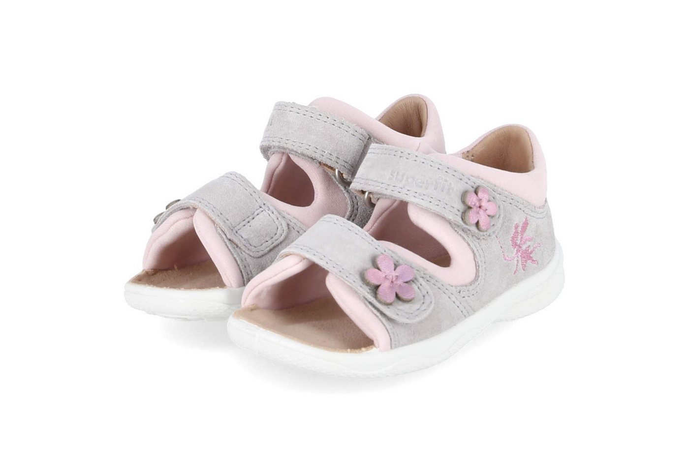 Superfit 1-600098-2500 Mädchen Leder & Textil grau Sandalette