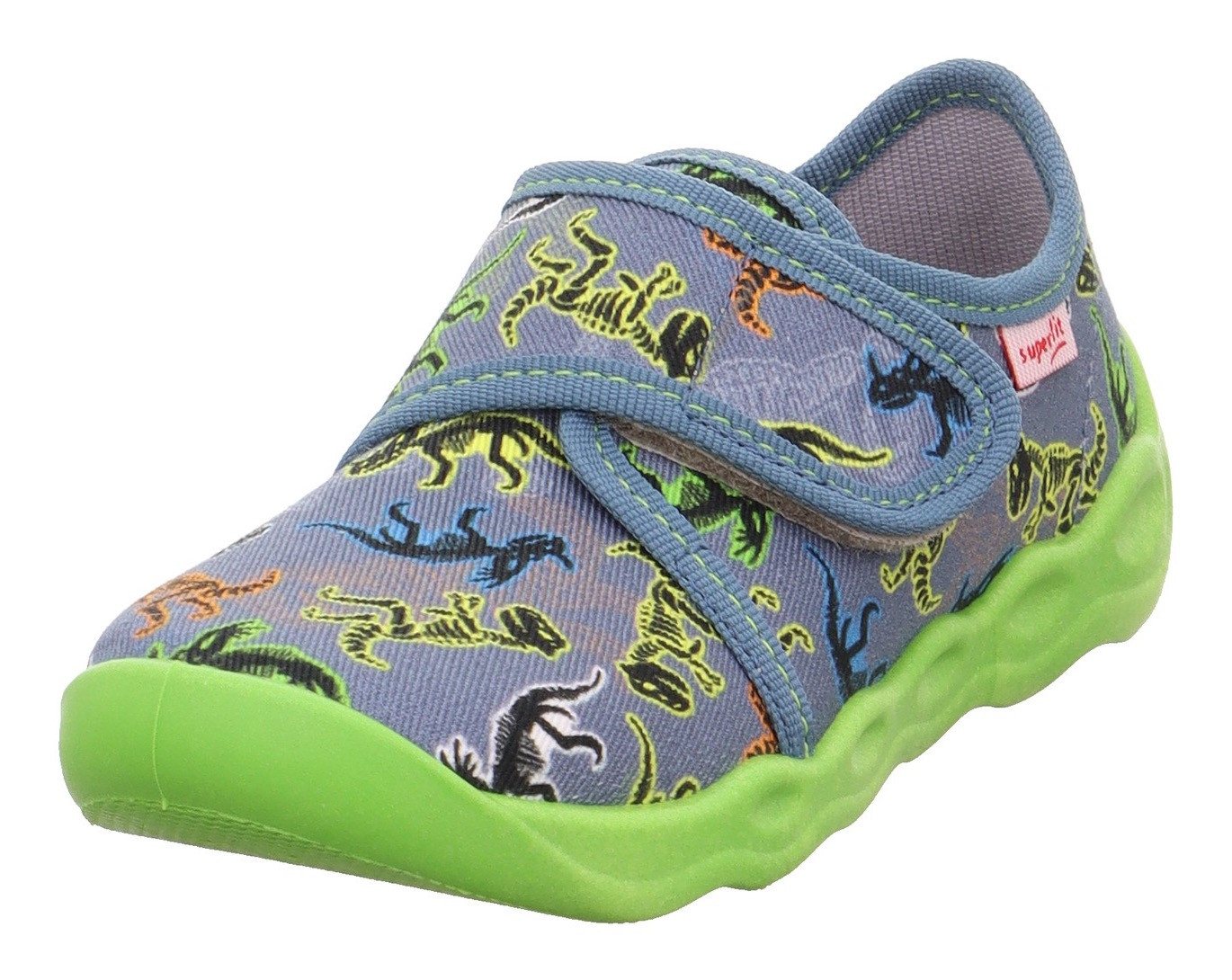 Superfit BUBBLE WMS: mittel Hausschuh Kindergartenschuh mit Motivdruck, Größenschablone zum Download