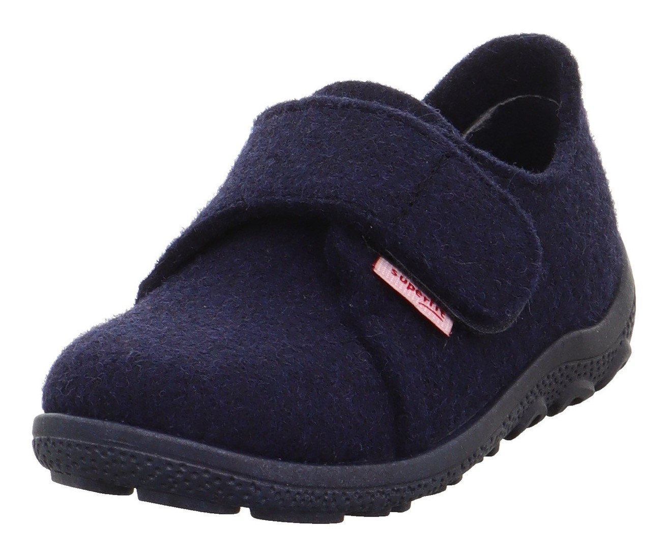 Superfit HAPPY OCTI, WMS: mittel Hausschuh Klettschuh mit Schurwolle, Größenschablone zum Download